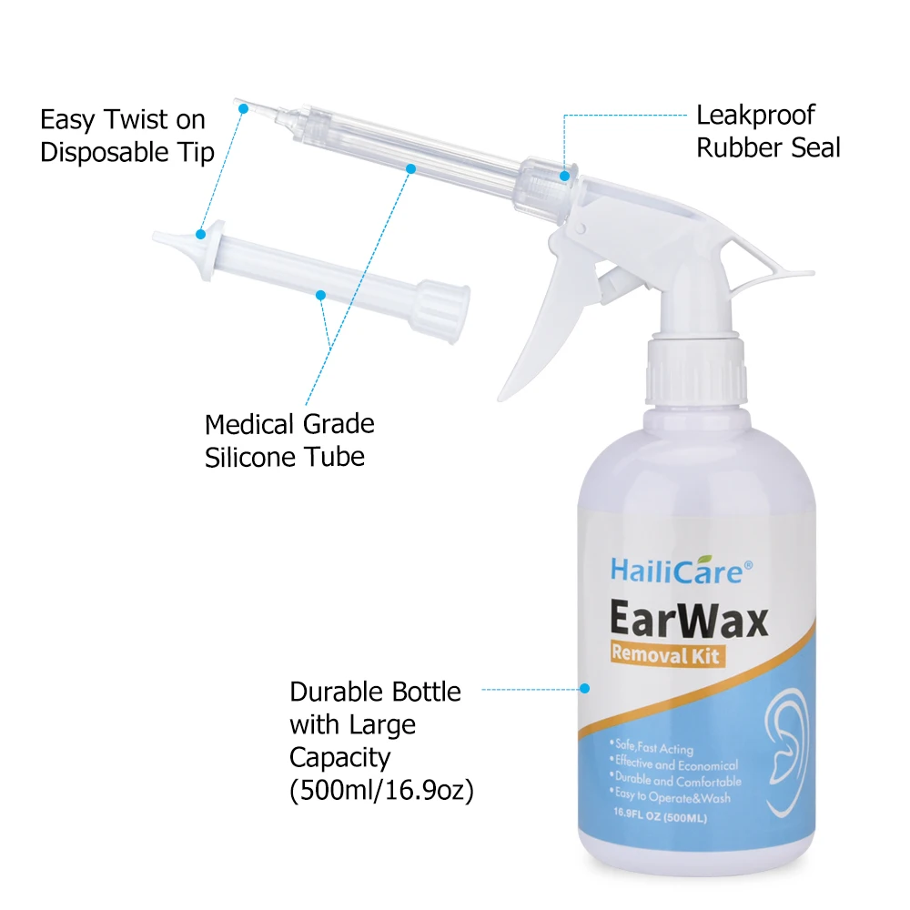 Набор для очистки орошения ушей шприц премиум класса воды и воска удаления мытья