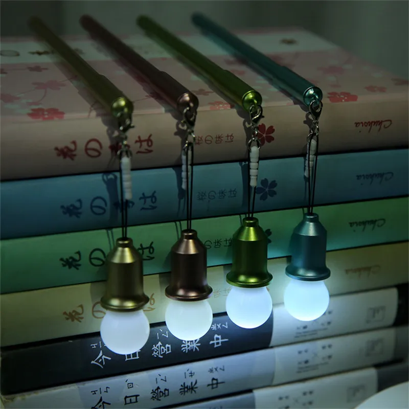 

Gel Pen Light Bulb Neutral Pen Dust Plug Gel Pen Stationery Office School Supplies PR Sale
