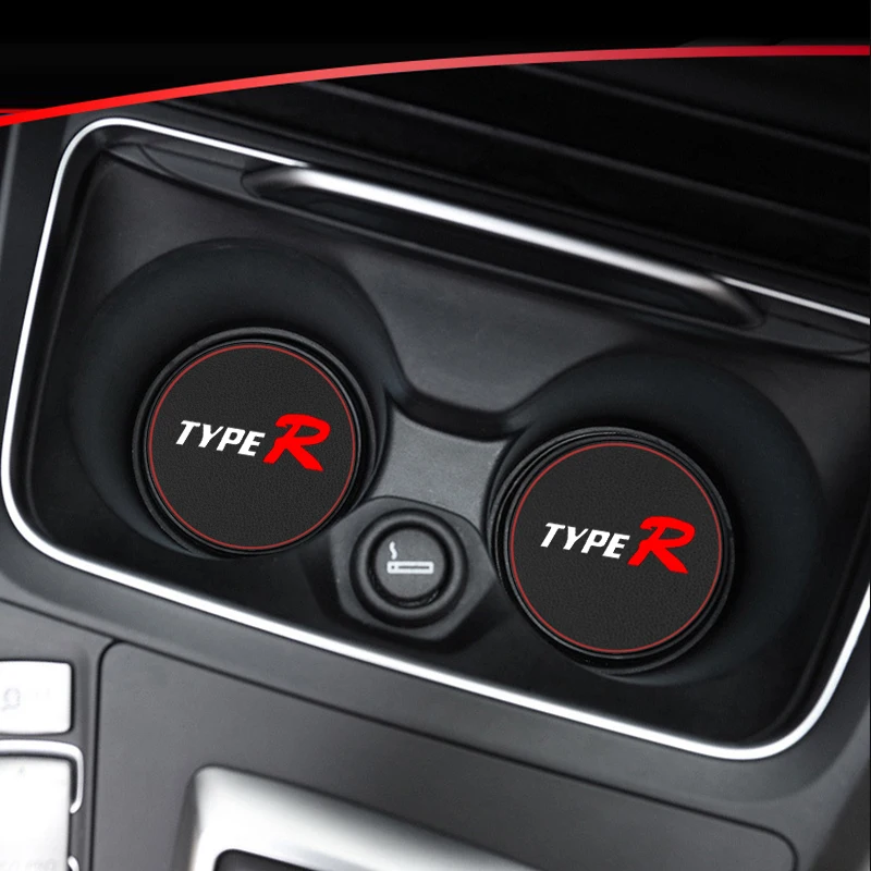 1 шт. коврики для автомобильного интерьера Кожаная подставка водных подставок Honda