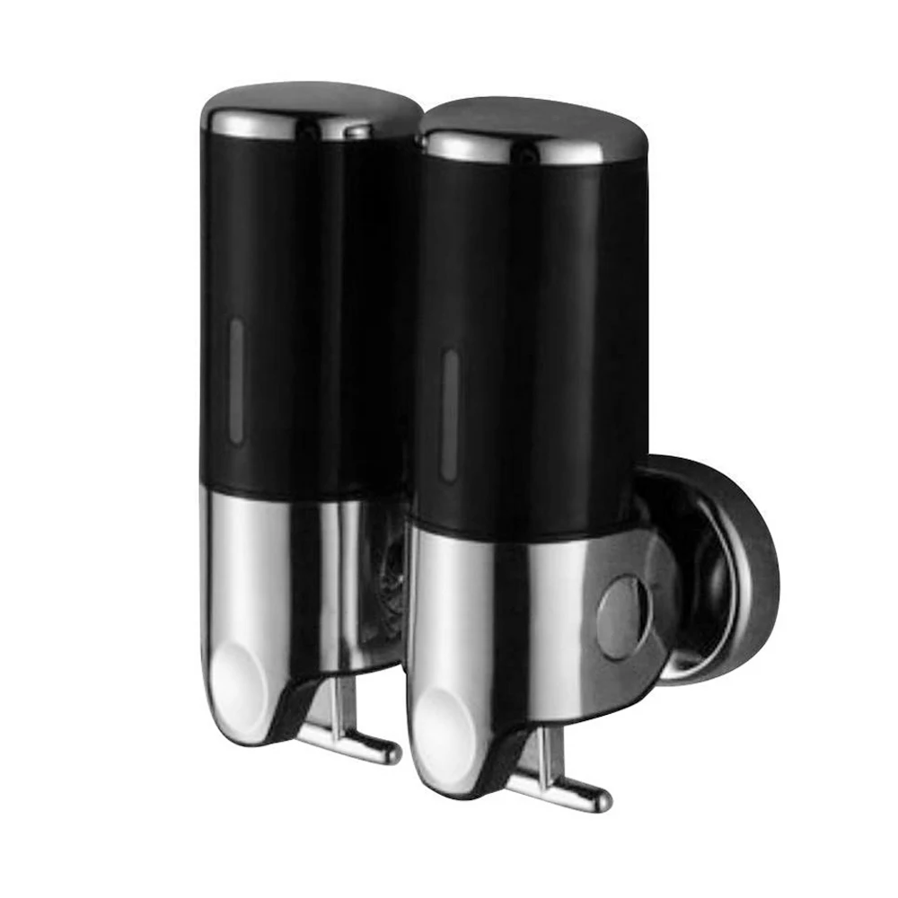 

500ml Double Liquid Soap Dispenser Wall Mount Bathroom Shower Shampoo Dispensers Shower Accessories for Hotel