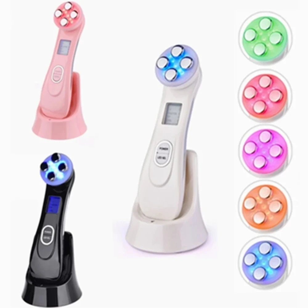 Стягивающая кожу пистолет для мезотерапии лица 5 в 1 светодиодный Фотон кожи