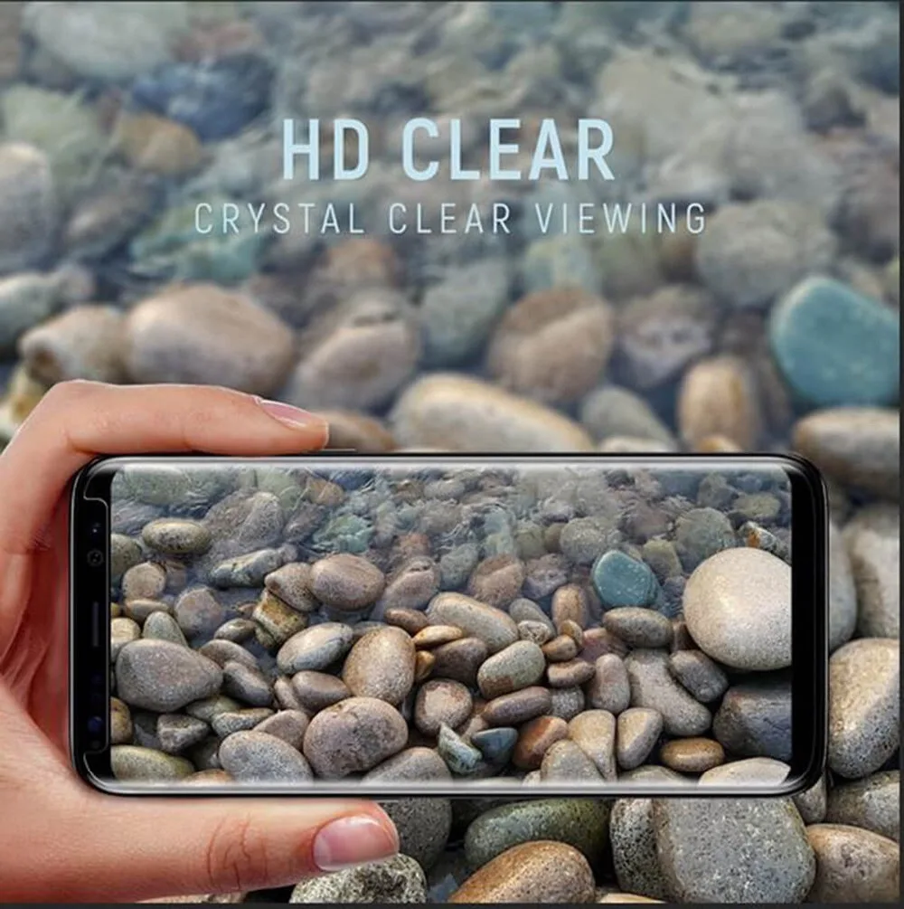 3D дружественных закаленное Стекло Экран Защитная крышка samsung Galaxy S7 край S8 S9 Plus Note 8 9 Note9 защитная пленка, стекло ясно