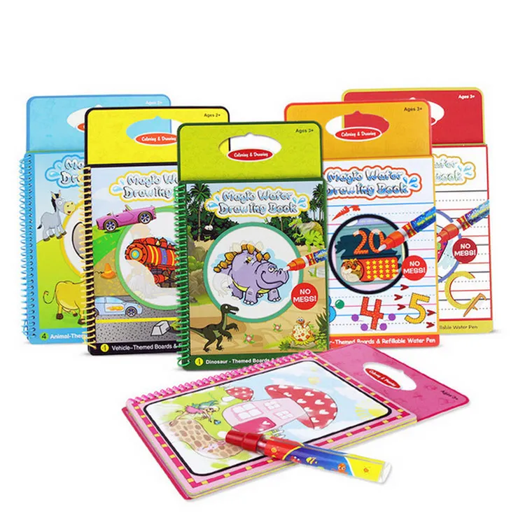 

Magic Book Water Draw Board Exercise Doodle Reveal Coloring Painting Reusable Paper Drawing Toy YH-17