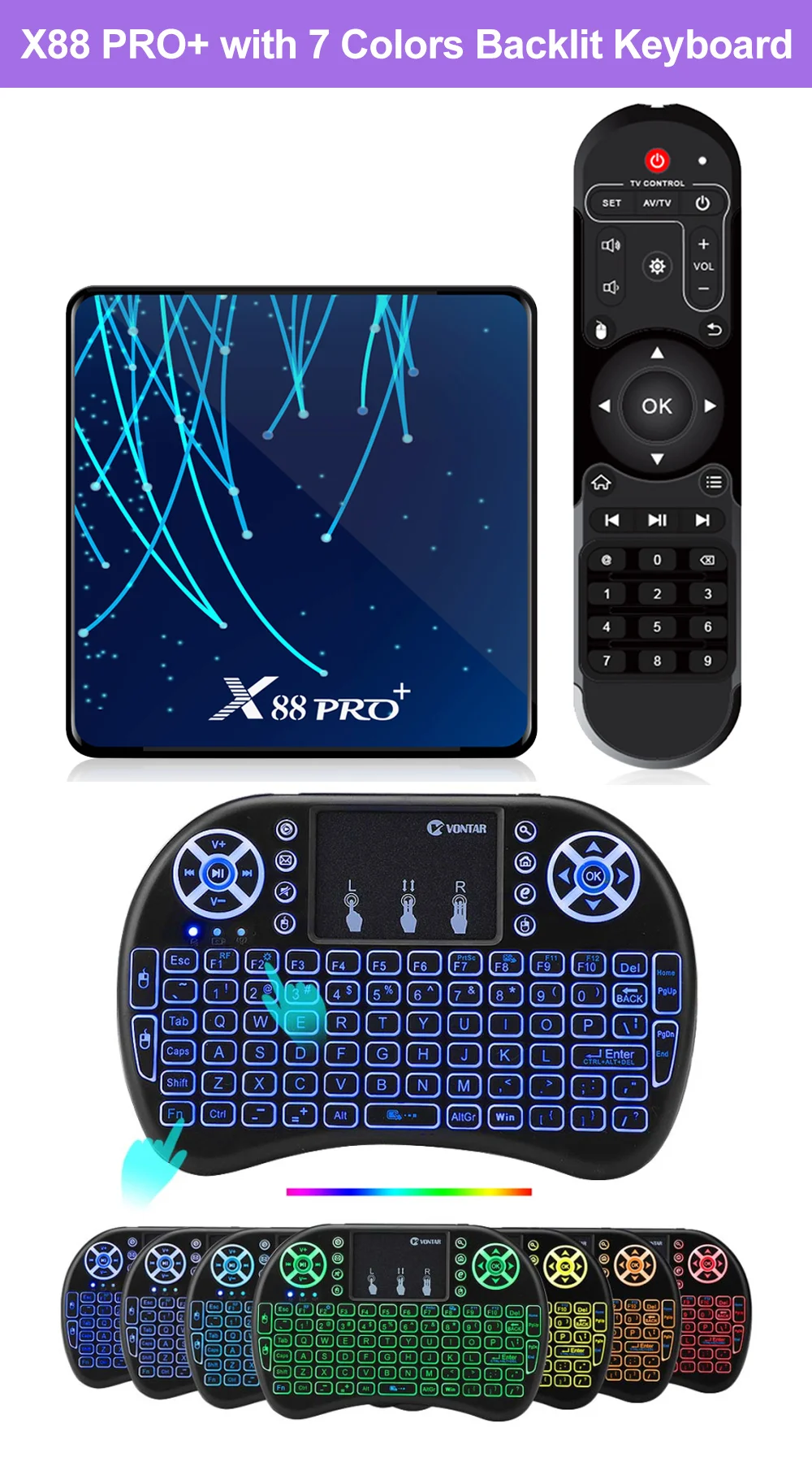 Восьмиядерный Android 9,0 ТВ приставка X88 PRO Plus 4 Гб 128 Гб Rockchip RK3368PRO 1080p 4K 60 кадров в секунду Google голосовой помощник Netflix 64 ГБ 32 ГБ