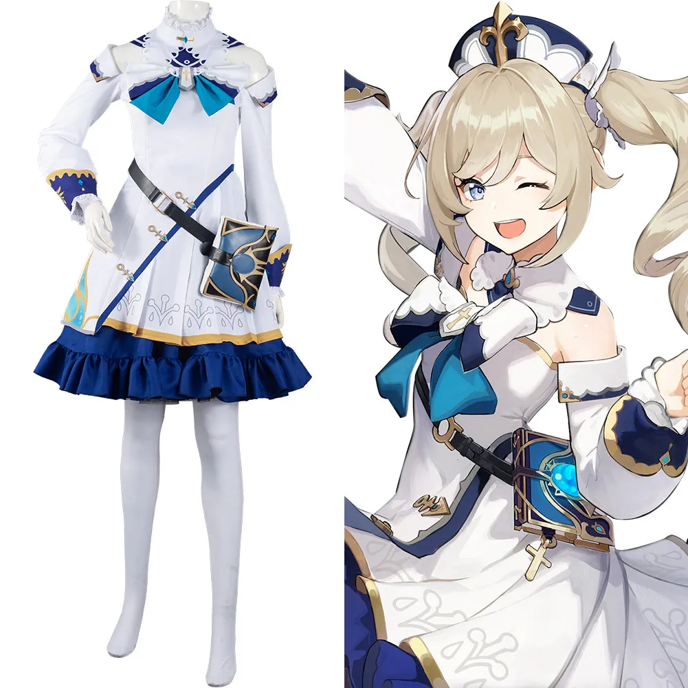 

Genshin Impact Barbara Cosplay Costume Outfits Halloween Carnival Suit