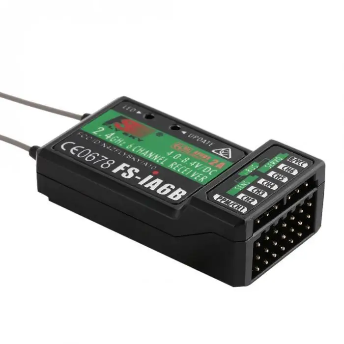 FS-IA6B FlySky FS-R6B FS-GR3E FS-IA10B IA6B X6B FS-A8S приемник приемное устройство para i6 i10 CT6B T6 TH9x передатчик de Управление дистанционного управления partes - Цвет: FS-IA6B