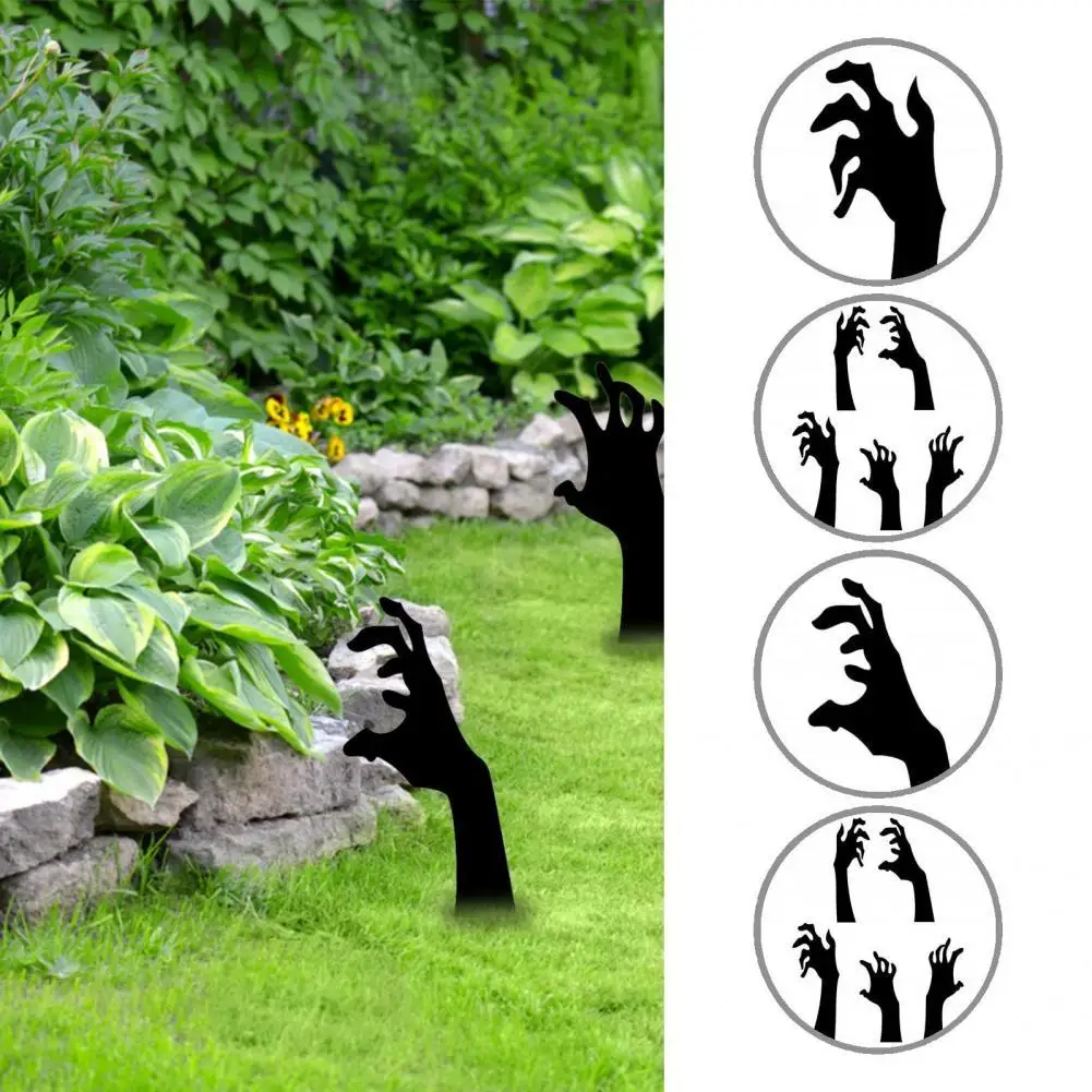 

Long Lasting Lightweight Decorative Ghost Hand Shaped Art Stake for Home
