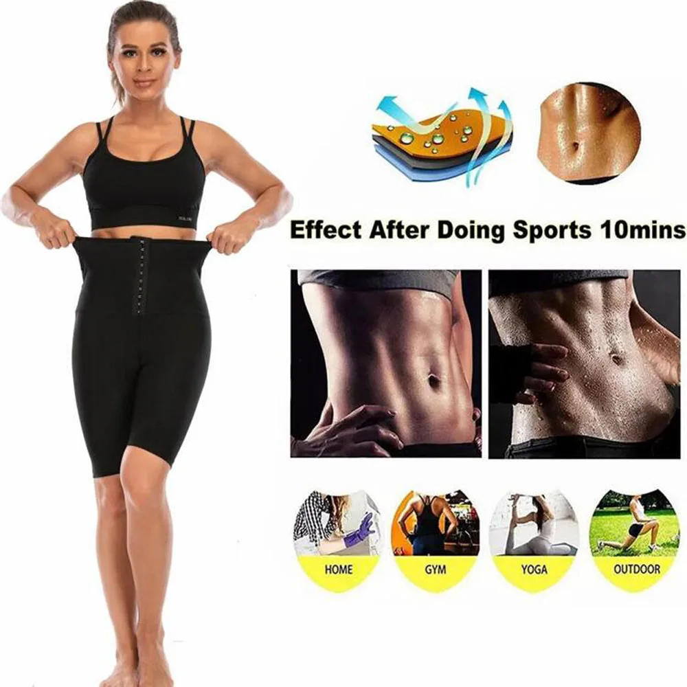2021 Women Shapewear Pants Shapers Waist Trainer Lost Weight Control Tummy Strap Slimming Fitness Neoprene Sauna Sweat Belt New