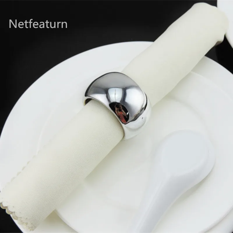 Free Shipping 10pcs/lot Fashion Resin Napkin Rings Serviette Holder Hotel Wedding Banquet Christmas Table Supplies Decor Favor |