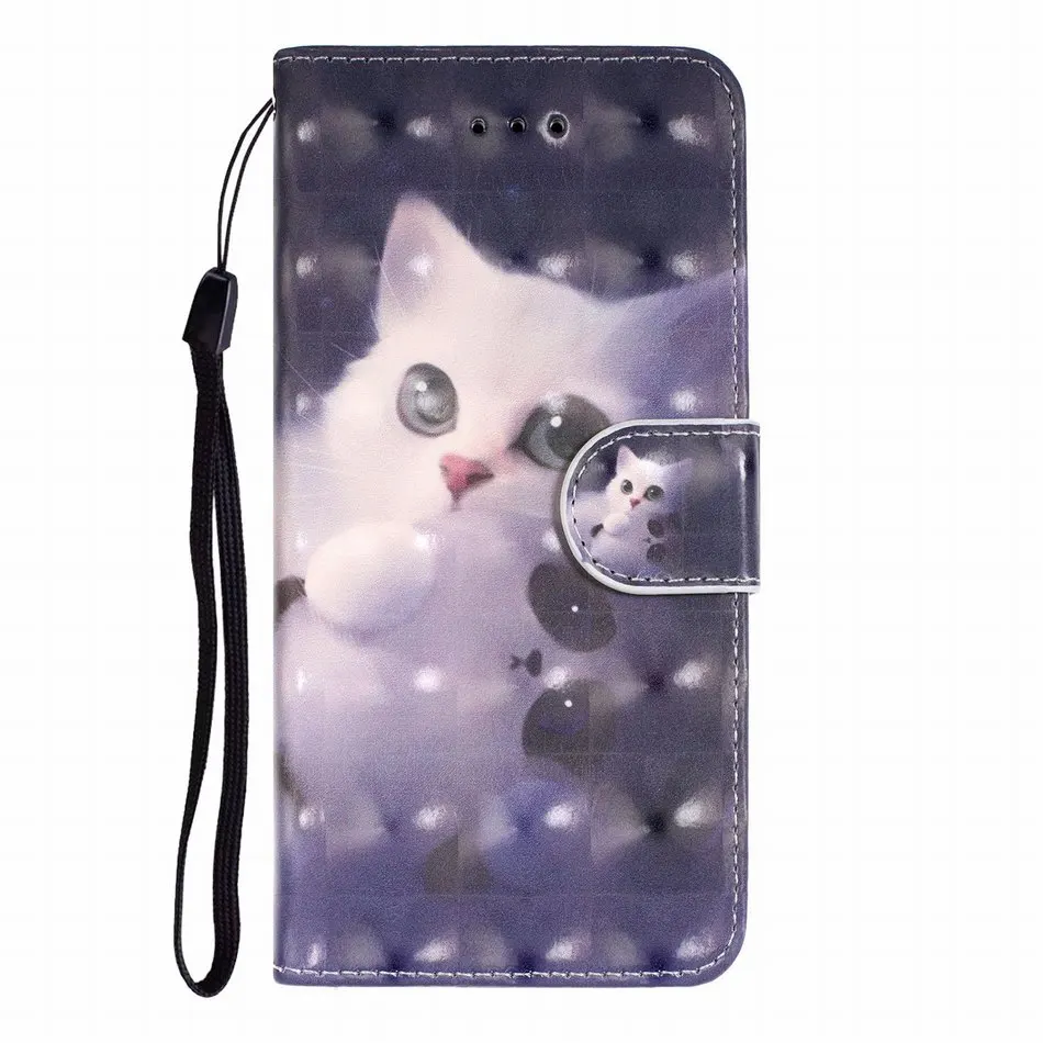 Adorable Cat Роскошный телефонный флип-чехол для apple iPhone X XS XR 11 Pro Max 6 6S 7 8 Plus, чехол-подставка, окрашенный мужской женский кошелек E16F - Цвет: Adorable Cat