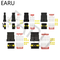 5 sets kit 1p 2p 3p 4p 5p 6p amp 1 5 male and female plug automotive waterproof connectors xenon lamp lamp connector for car hot