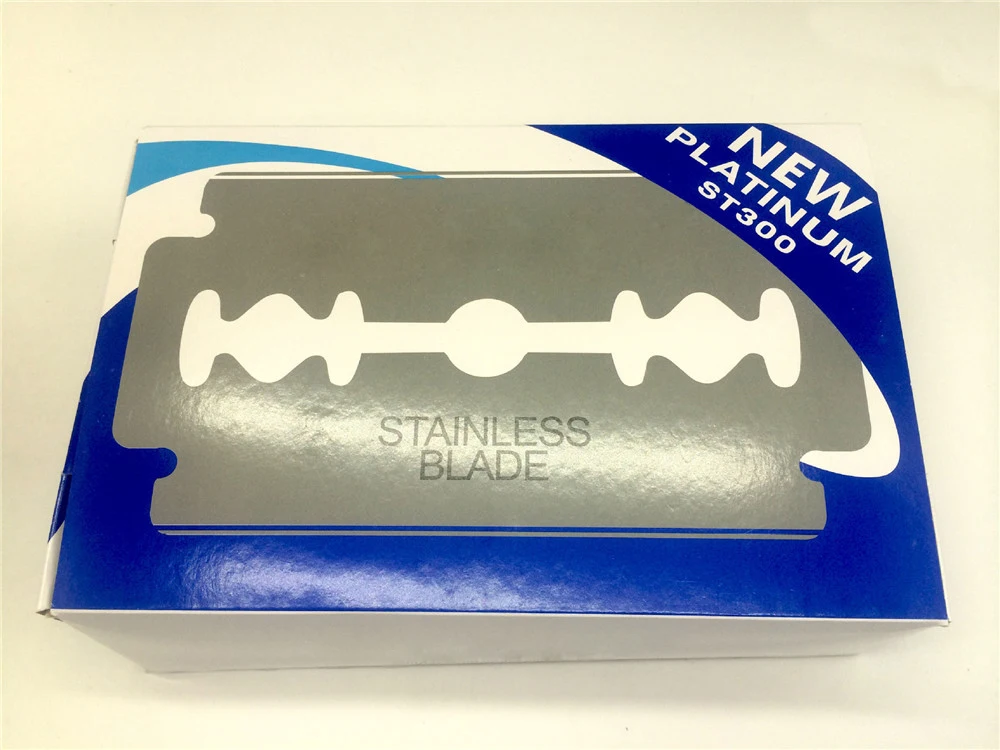 Лезвия для бритвы мужчин 20 шт. Безопасные лезвия бритья из нержавеющей стали