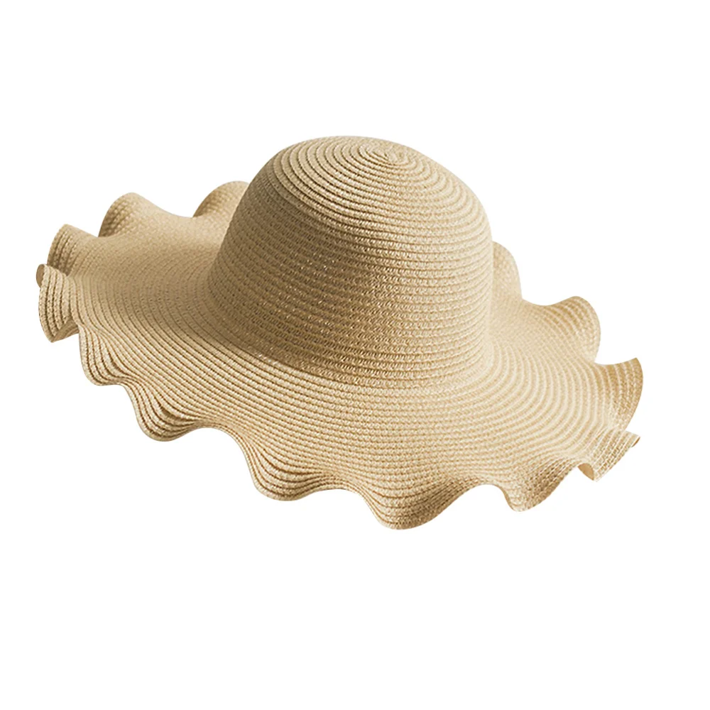 1 шт. соломенная шляпа дышащая плетеная Кепка летняя Солнцезащитная с козырьком модная пляжная широкими