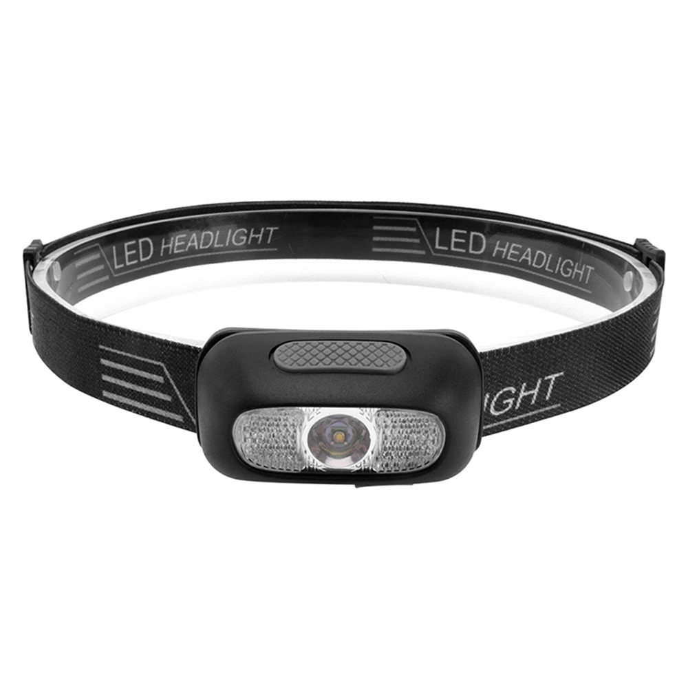 Black BORUiT B7 светодиодный налобный мини-фонарь высокого Мощность XPE светодиодный 500lm Фара 5-режим Перезаряжаемые Головной фонарь Waterprrof кемпинг фонарь - Испускаемый цвет: Black