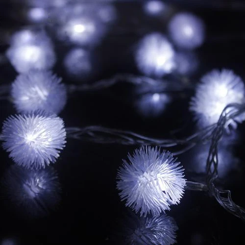 Snow Ball - White Батарея батарейках светодиодный шар гирлянды Водонепроницаемый Волшебная гирлянда 1,2/3/5 M отличный подарок на Рождество дерево Свадьба домашний сад внутренней отделки - Испускаемый цвет: Snow Ball - White