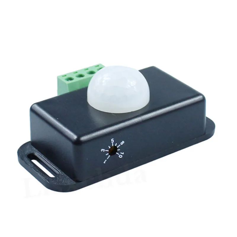 

DC 12V 24V 6A Automatic Adjustable PIR Motion Sensor Switch IR Infrared Detector Light Switch Module for LED Strip Light Lamp