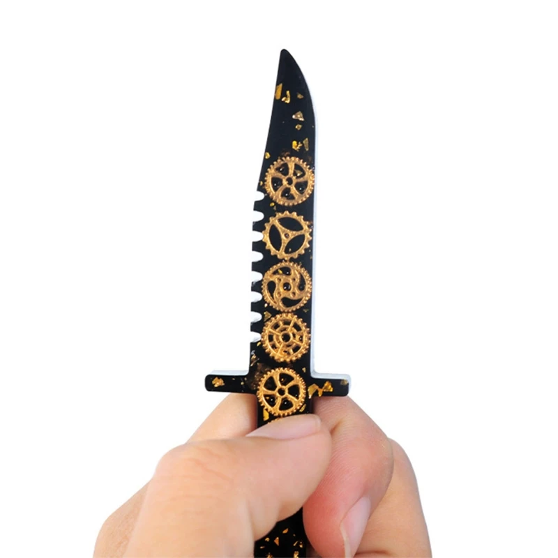 

DIY Crafts Keychain Epoxy Resin Mold Handmade Small Knife Casting Silicone Mould 87HC