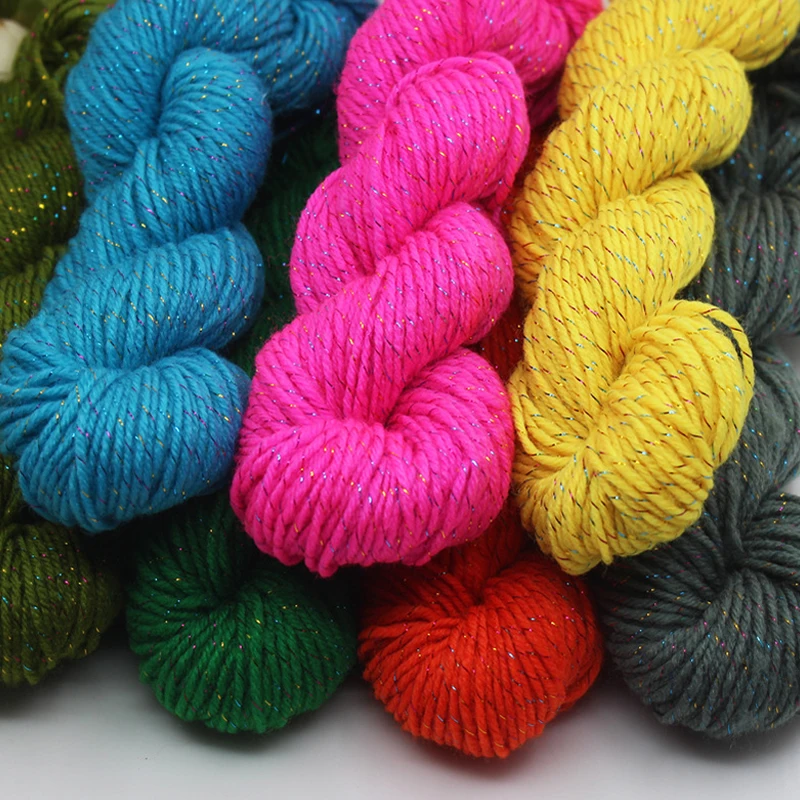 50 г вязание детские вязаные пряжи крючком с золотой линией мягкая акриловая