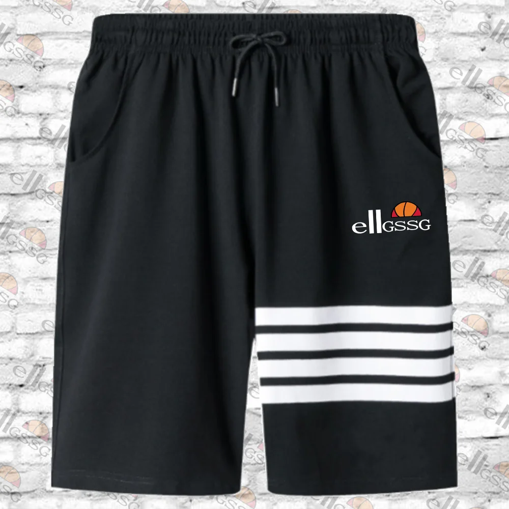 

2021 summer new hot sale sports shorts solid color striped letter printing men's casual fashion shorts Asian size M-3XL