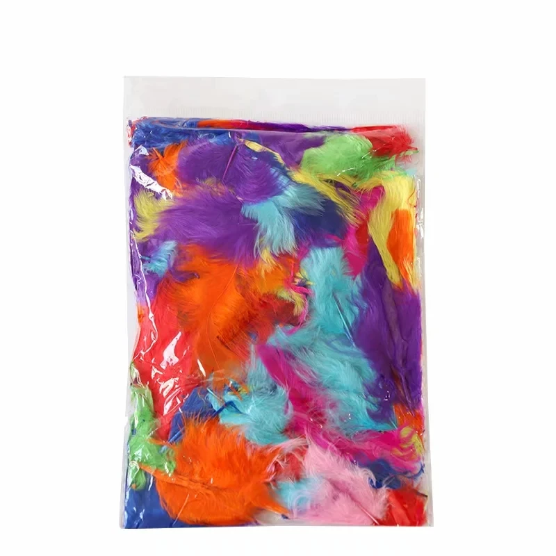 Аксессуары для воздушных шаров в виде натуральных перьев розовые черные красные