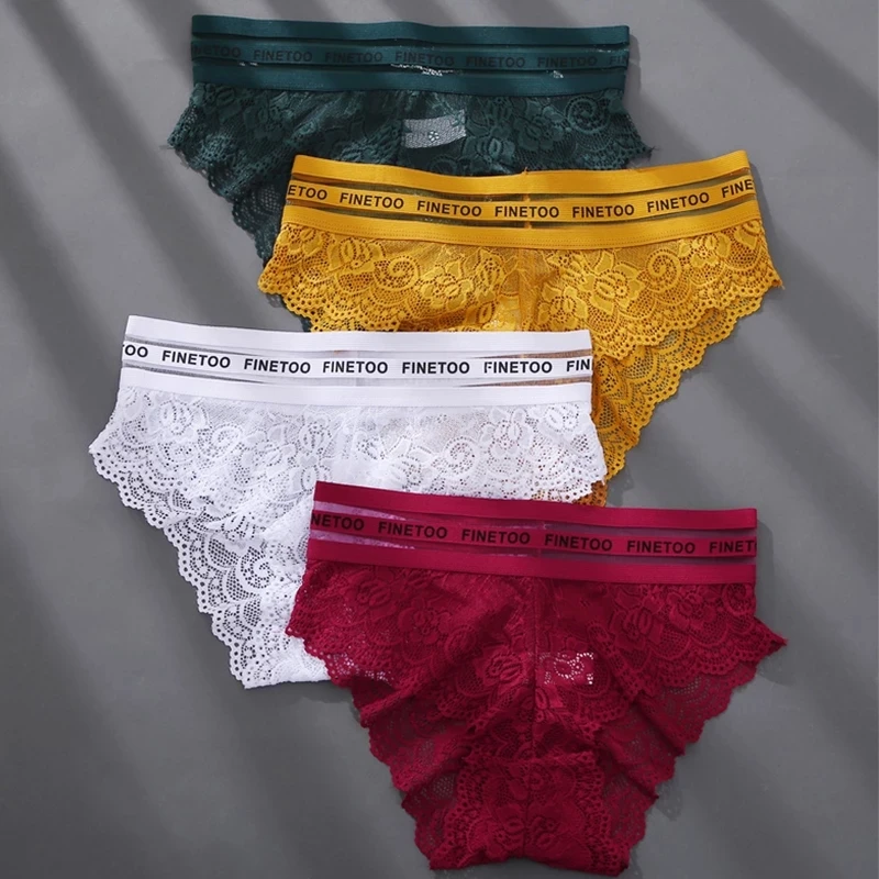 Women's Underwear Panties Sexy Lace Panties Temptation Female High Waist Briefs Hollow Out Mesh Underpant Lingerie Plus Size XXL