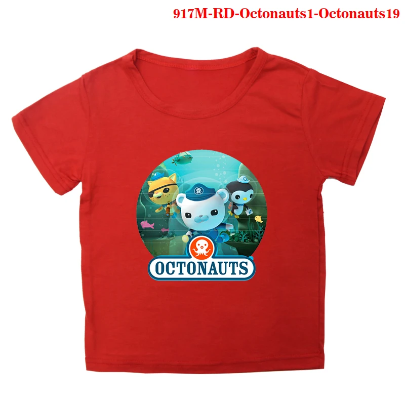 

Kids T Shirt Boys T Shirts Casual Cotton Short Sleeve T Shirt Girl Tops The Octonauts Print Toddler Boys Clothes 2021 New Brand