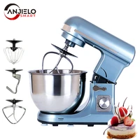 anjielosmart 5l kitchenaid stand mixer household automatic multi function electric dough mixer egg beater planetary mixer