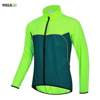 wosawe men cycling jacket windbreaker waterproof windproof bicycle clothing reflective motorcycle mountain road bike mtb jacket