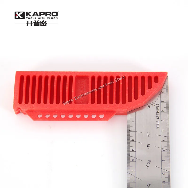 KAPRO Multi Function Rectangular Ruler For Woodworking 90 degree Stainless Steel Thickened Line Marking Tool | Инструменты