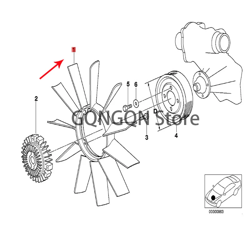 

CAR fan leaf bm wE31 840Ci 840i 850CSi 850Ci M70 850Ci M73 850Ci M70 E32 730i M60 730iL M60 740i 740iL 750i fan 11 blades radiat