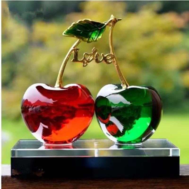 Хрустальная вишня креативное украшение для дома офиса ресторана бара подарки