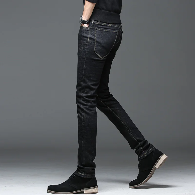 Женские Мужские джинсы MOOWNUC осенние классические обтягивающие джинсовые уличные