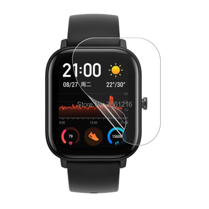 3 шт./партия для Amazfit GTS спортивные Смарт-часы мягкая защитная пленка tpu защита экрана(не закаленное стекло
