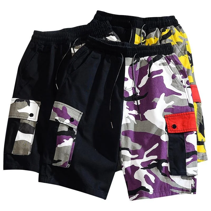 

Летние тонкие повседневные шорты, мужские камуфляжные модные штаны для инструментов, мужские пятиконечные брюки в стиле хип-хоп, тренд-40
