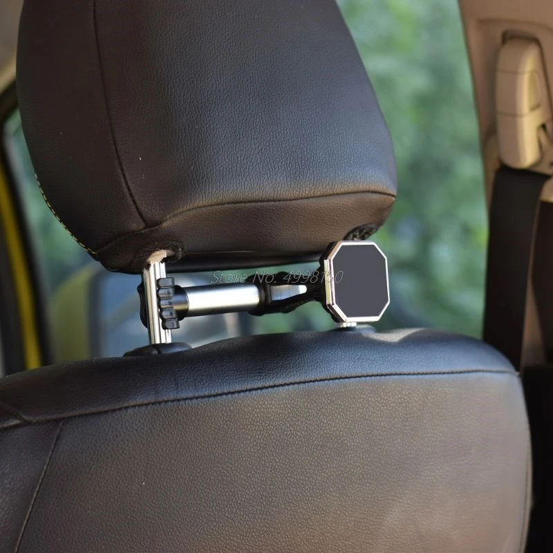 Автомобильный держатель для крепления на подголовник заднее сиденье магнитный