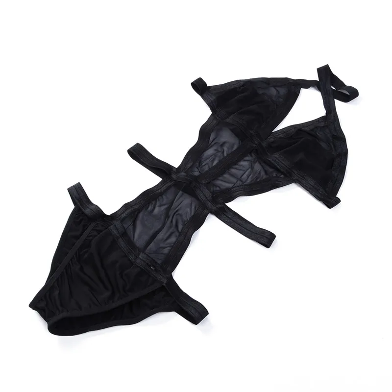 Женский слитный купальник Hirigin пикантный пуш-ап с сеткой монокини большого