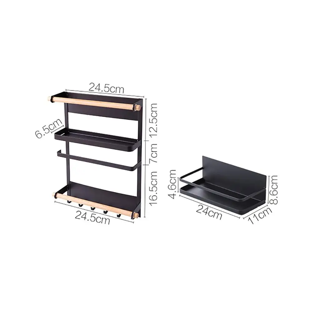 Металлическая магнитная полка для холодильника кухонные полки специй стойка