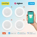 LoraTap Tuya ZigBee Умный домашний инфракрасный светильник для помещений и улицы датчик движения человека задержка времени Домашний Светильник ing PIR Security