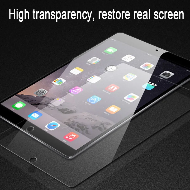 

9H Tempered Glass For iPad 10.2 inch 2019 2.5D Full Cover Screen Protector For iPad Pro 11 Air 2 3 MiNi 5 4 3 2 Glass