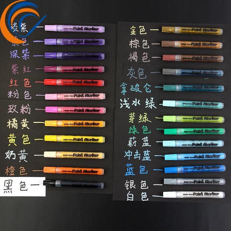 

Оптовая продажа, художественные акриловые маркеры для рисования, 28 цветов в наборе, фотоальбом «сделай сам», разноцветные акварельные марк...