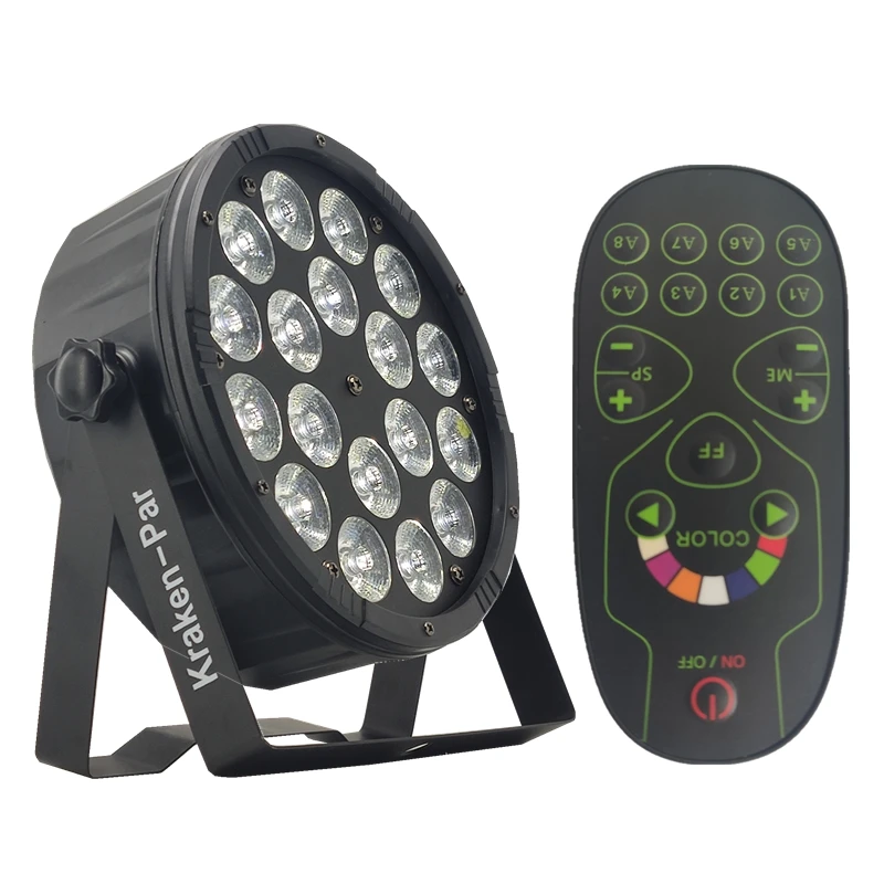 8 шт./дистанционный светодиодный PAR 18X12W RGBW F светильник чехол dmx512 для мытья сцены