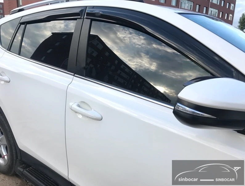 Mugen Стиль Окна козырек защита дефлектор щиток для двери для Toyota Rav4