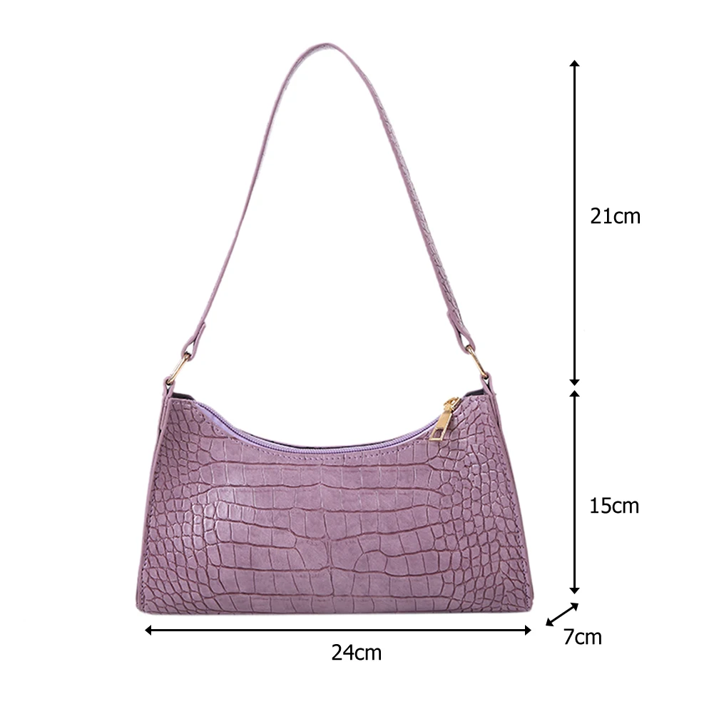 

Casual PU Leather Sling Handbag Purse Women Elegant Chain Shoulder Crossbody Bag Popular Simple Female Daily Bag