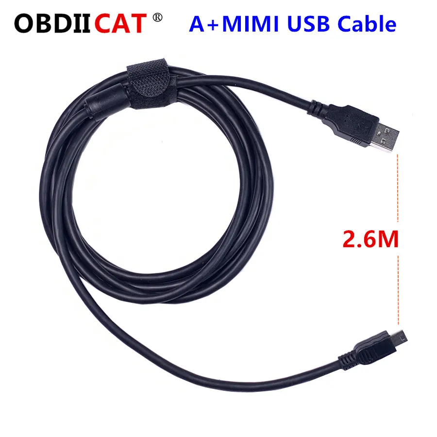 

OBDIICAT USB 2.0 Best Black length 2.6M Data Cables Data Charging Cable Cord Adapter USB Extension Cable