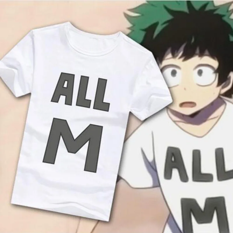 

My Hero Academia Anime Men Women T-shirt Tops Kawaii Cool Summer Loose Casual Short Sleeve Deku Mall Print Harajuku Costume