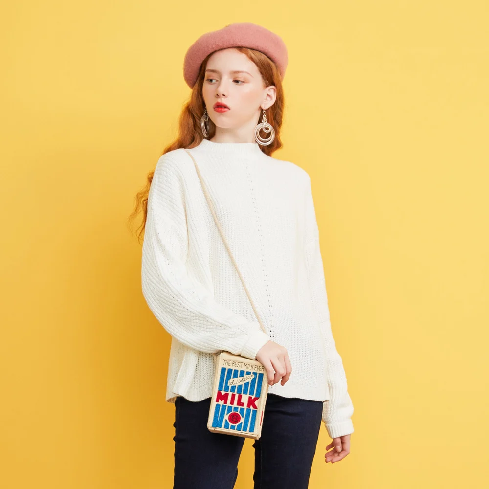 Metersbonwe New Autumn Winter Female Sweater Literary Slim Korean Bottoming | Женская одежда