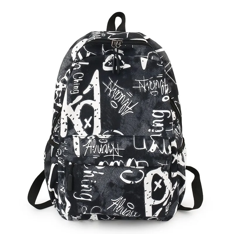 

Модный мужской рюкзак, классные школьные ранцы для мальчиков-подростков, камуфляжная сумка для учеников с текстом, рюкзак для путешествий в...