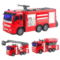 remote control electric spray water fireman fire truck car model kids toy gift
