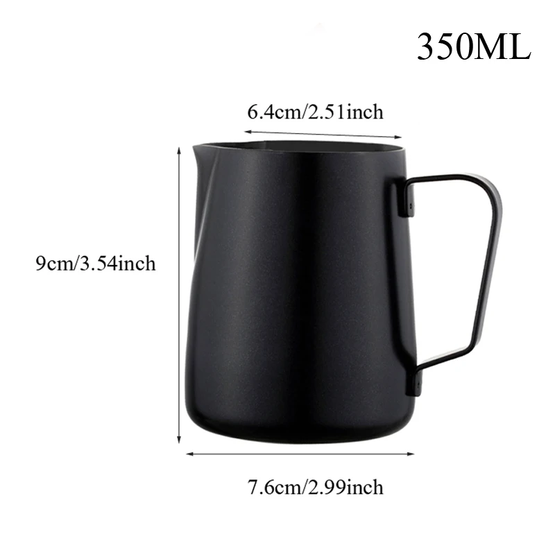 350ML Молочник для кофе эспрессо Barista Ремесло Кофе Латте Кружка для взбивания молока кружка из нержавеющей стали 350 мл - Цвет: 350ML