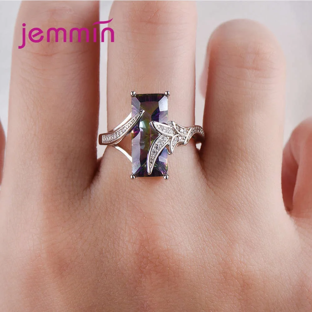 

New Arrival Women Geometric Style Luxury Rings For Sale 925 Sterling Silver Fashion Jewelry Accessory For Wedding/Engagement
